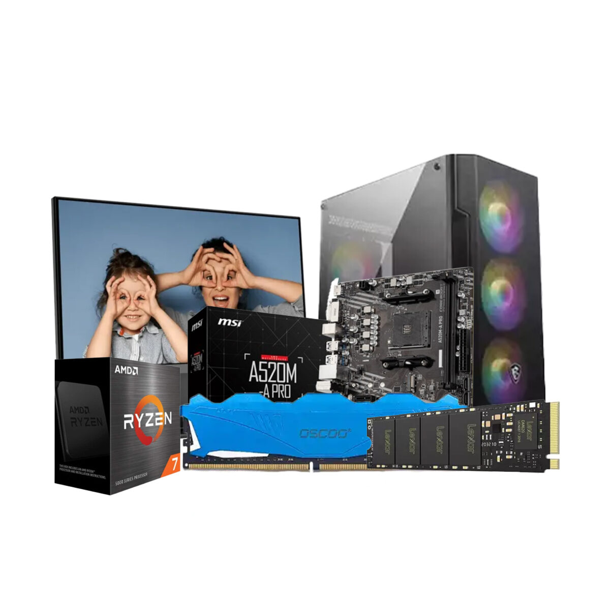AMD Ryzen 7 5700G Processor Desktop PC - Image 1